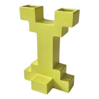 Postmodern Ceramic Atzeco Vase by Florio Keramia, 1990s For Sale