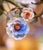 Early 20th Century French Floral Porcelain and Iron Three-Light Chandelier For Sale - Image 11 of 11