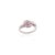Metal Chunky 0.96 Carat Ruby & Diamond Intertwined Band Ring in 925 Silver Wedding Gift - Size 7 For Sale - Image 7 of 10