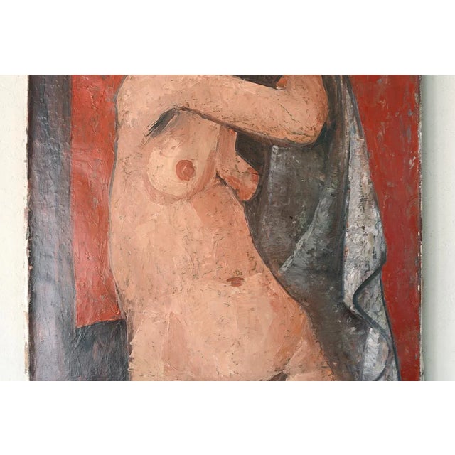 Richard Hackett 1955 Modernist Female Nude Painting For Sale In San Francisco - Image 6 of 10