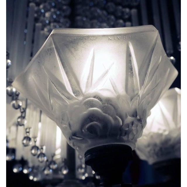French Art Nouveau Chandelier from Lorrain / Daum For Sale - Image 3 of 10