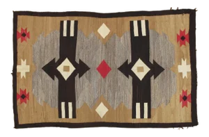 20th Century Folk Art Navajo Style Rug - 4'6"x7'