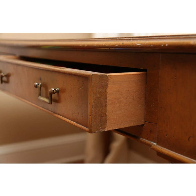 Early 20th Century Leather Top Writing Desk For Sale In New York - Image 6 of 9