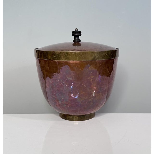 Metal Antique Art Deco Bonboniere in Copper and Brass from Will Odining, Leipzig, Germany, 1930s For Sale - Image 7 of 18