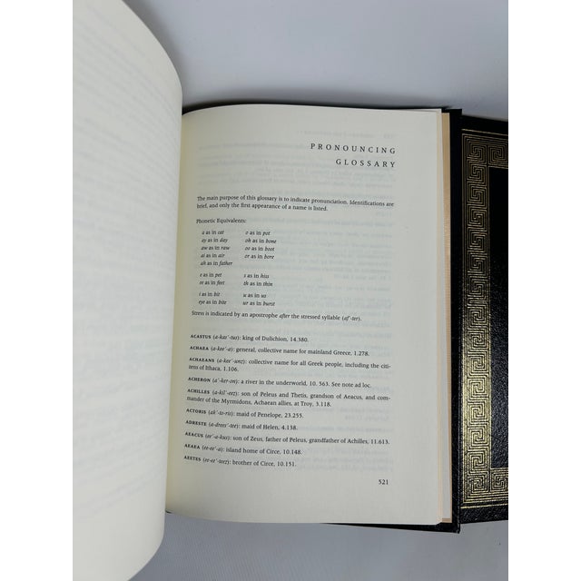 2000s Easton Press Collector's Edition Leather Illustrated Quarto Volume Set, Homer's Iliad and Odyssey (Fagles Trans.) - 2 Books For Sale - Image 10 of 12