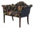 Federal Style Camelback Window Bench Settee For Sale