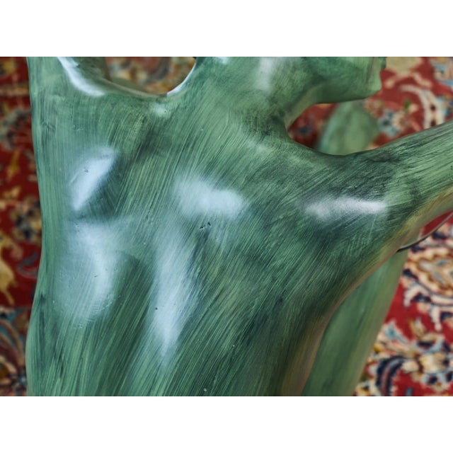 Coffee Table with Bronze Statue of Young Woman For Sale - Image 10 of 13