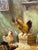 Late 20th Century Samy Chickens in a Henhouse Painting, Signed For Sale - Image 5 of 12