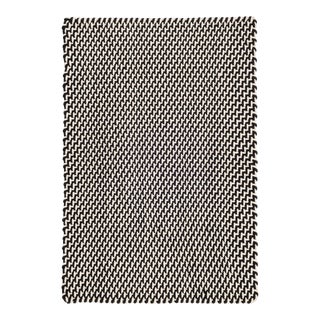 Dash & Albert by Annie Selke Two-Tone Rope Black/Ivory Indoor/Outdoor Rug, 7' 6" x 9' 6" For Sale
