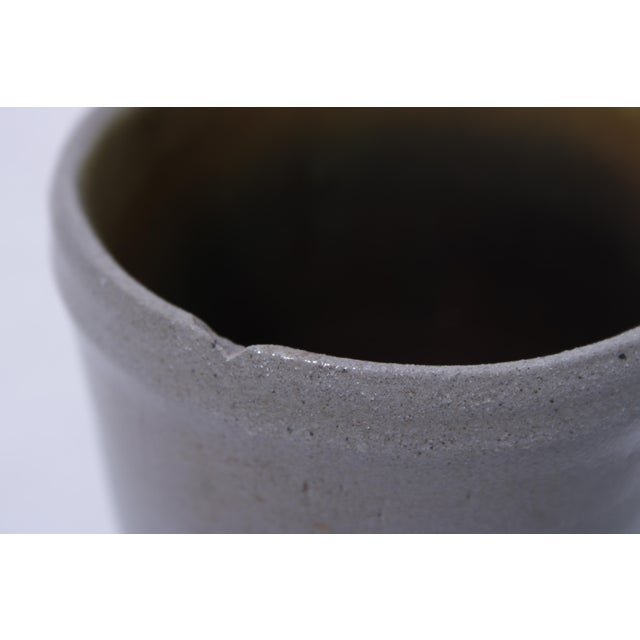 Blue 1980s Blue Stoneware Cup W. Bird Design For Sale - Image 8 of 14