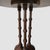 Vintage Hammary Mahogany Cloverleaf Side Table - Mid-Century Tooled Leather Pedestal Accent Table - Plant No. 2 Lenoir Nc For Sale - Image 4 of 11