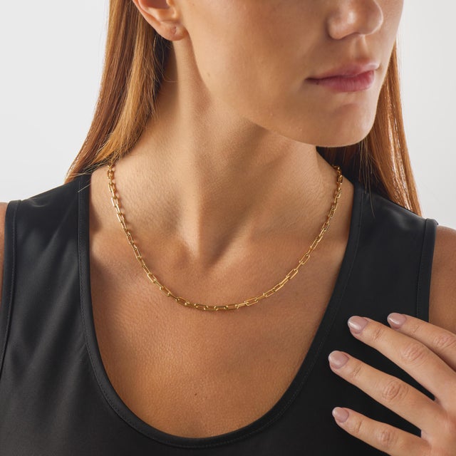 Cartier Mid 20th Century Cartier 18k Yellow Gold Santos Dumont Chain Necklace For Sale - Image 4 of 8