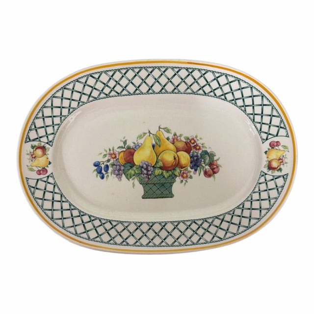 French Country Vintage 1990s Villeroy & Boch Platter - A Pair For Sale - Image 3 of 4