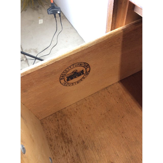 Mid Century Modern Four Drawer Highboy by Bassett Furniture For Sale - Image 12 of 17