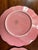 Bordallo Pinheiro 1980s Ingrid Pink Bordello Pinheiro Floral Fern Pansy Embossed Plate For Sale - Image 4 of 12