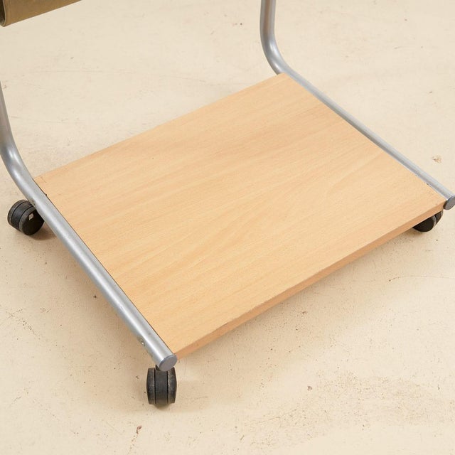 Trolley with Wooden Shelves For Sale - Image 4 of 5