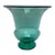 Footed Green Glass Vase For Sale