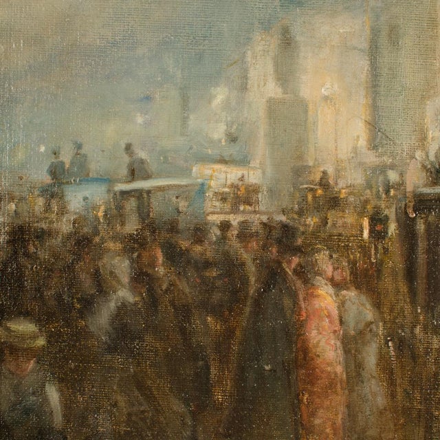 William Gordon Burn-Murdoch (British, 1862 - 1939) European Street Scene, Oil on Canvas For Sale - Image 9 of 10