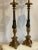 Baroque Vintage Mid 20th Century Baroque Mixed Metal Stick Lamps - a Pair For Sale - Image 3 of 8