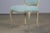 Baker Furniture French Provincial Louis XV Style Painted Dining Chairs W/ Mint Velvet - Set of 6 For Sale - Image 9 of 11