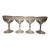 Vintage Cordial /Small Red Wine Glasses- Set of 4 For Sale
