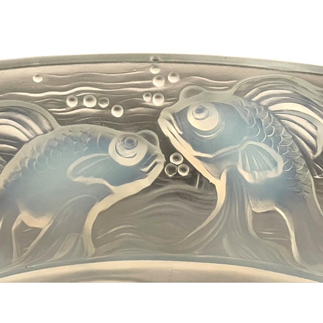 Glass bowl signed Verlys Signed: “Verlys France” (Verrerie des Andelys), France around 1930. Transparent glass with a...
