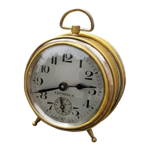 Early 20th Century French Alarm Desk Clock Tapageur
