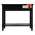 Flagstaff 36 in. W Rectangular Wood 2 Drawer Console Table with Lower Open Shelf, Washed Black For Sale - Image 9 of 11