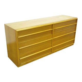 T.H. Robsjohn-Gibbings Fruitwood Double Dresser For Sale