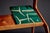 Gold Italian Cherry Wood Lady Writing Desk with Floating Top, 1940s For Sale - Image 8 of 12