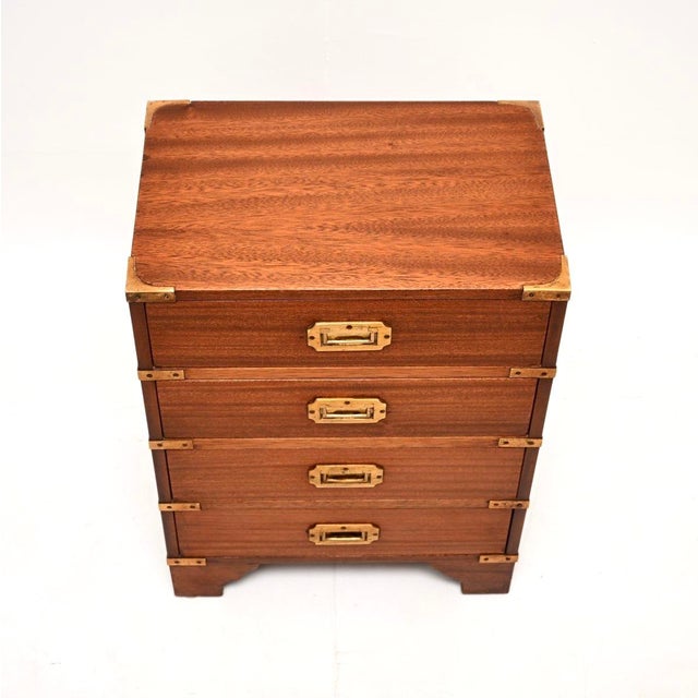 1930s Antique Military Campaign Style Chest of Drawers, 1930 For Sale - Image 5 of 8