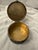 Offered here is an exquisite, authentic French First Empire Style dore bronze round vanity box from the late 19th century....