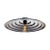 Silver Echo Ceiling Light, Large by Radar For Sale - Image 9 of 9