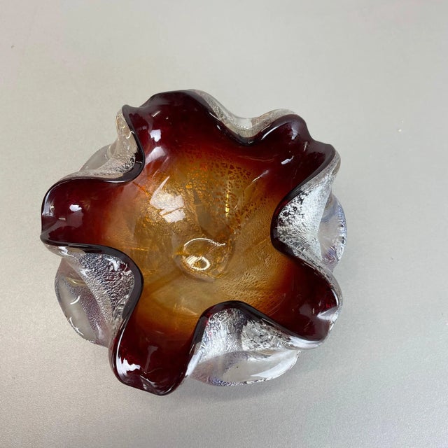 Murano Glass Bowl or Ashtray from Barovier and Toso, Italy, 1970s For Sale - Image 6 of 18