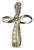 Vintage 14k White Gold Diamond Cross Pendant, Mid-20th Century For Sale