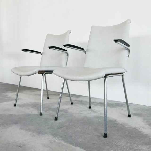 Armchairs attributed to Gebroeders De Wit, 1960s, Set of 2 For Sale - Image 6 of 8