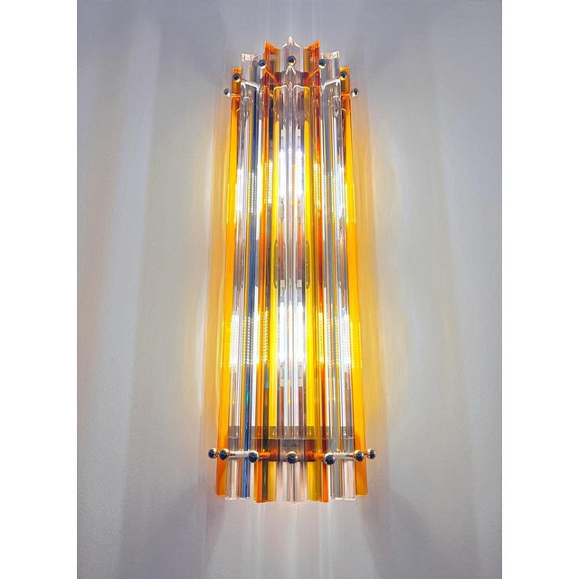 Metal Vintage Italian Wall Sconces, 1990s, Set of 2 For Sale - Image 7 of 14