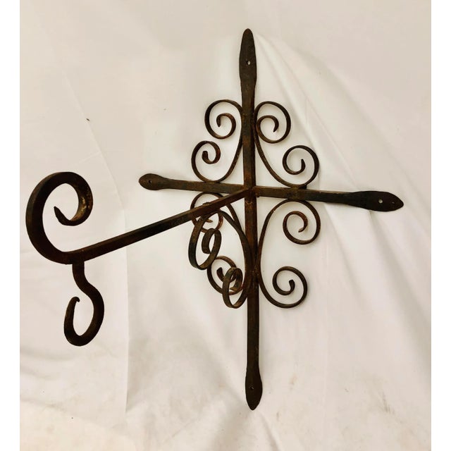 Antique Forged Iron Hanging Hook For Sale - Image 13 of 13