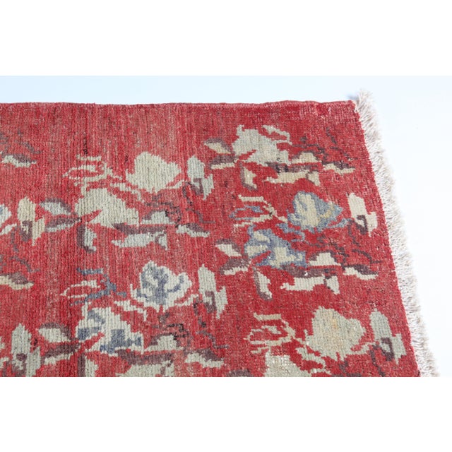 Red Vintage Anatolian Tribal Rug – Red Ground With Symbolic Motifs For Sale - Image 8 of 15