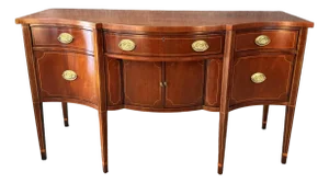 Late 20th Century Baker Furniture Inlaid Mahogany Hepplewhite Sideboard