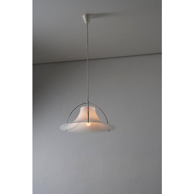 Single Pendant Light by Jo Hammerborg for Fog & Mørup, Denmark, 1970s For Sale - Image 3 of 12