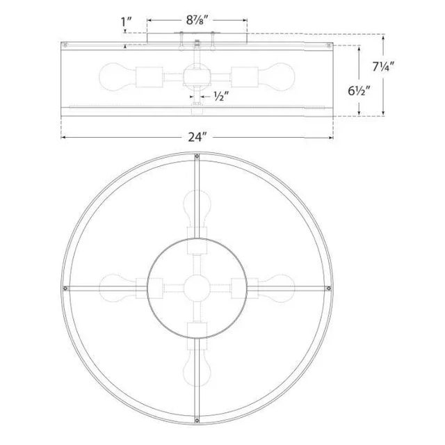 Modern Kate Spade New York for Visual Comfort Signature Walker Large Flush Mount in Gild with Cream Linen Shade For Sale - Image 3 of 3
