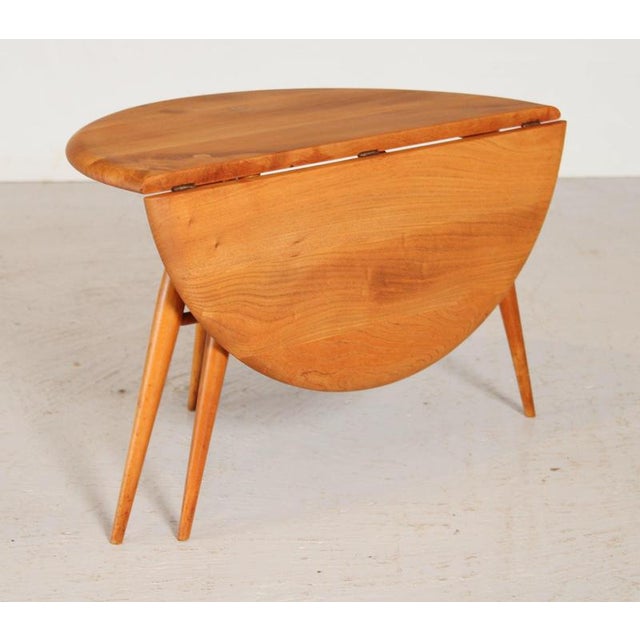 Mid-Century Elm and Beech Drop-Leaf Side Table from Ercol, 1960s For Sale - Image 12 of 12
