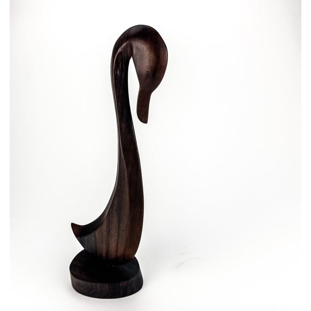 Vintage Hand Carved Wood Swan or Duck For Sale - Image 4 of 8
