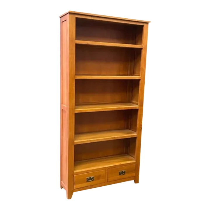 Crafters and Weavers Mission Open Shelf Bookcase Michael's Cherry