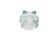 Blue Art Deco Salt Holder from Zabkowice Glassworks, Poland, 1930s For Sale - Image 8 of 12