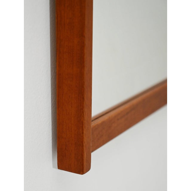 Vintage Scandinavian Teak Mirror, 1960s For Sale - Image 6 of 8