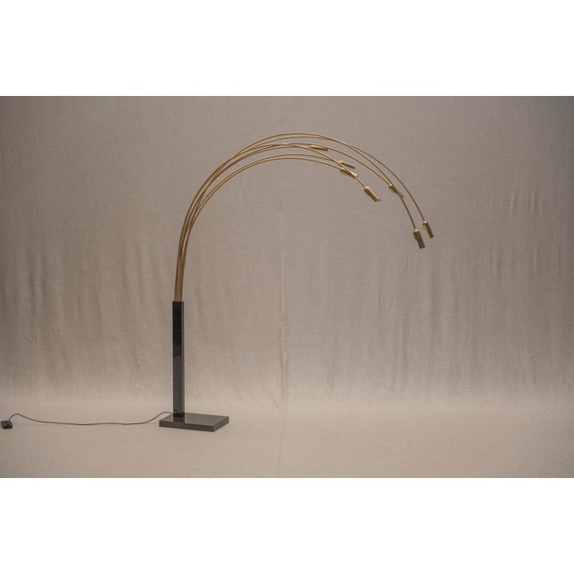 Vintage Floor Lamp in Gilded Metal, 1970s For Sale - Image 17 of 17