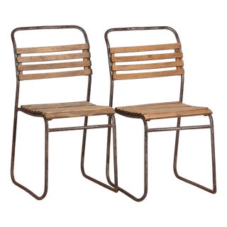 Set of Vintage Garden Chairs, 1920 For Sale
