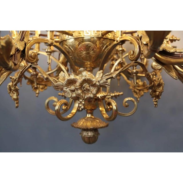 Antique 24-Light Castle Chandelier For Sale - Image 7 of 11